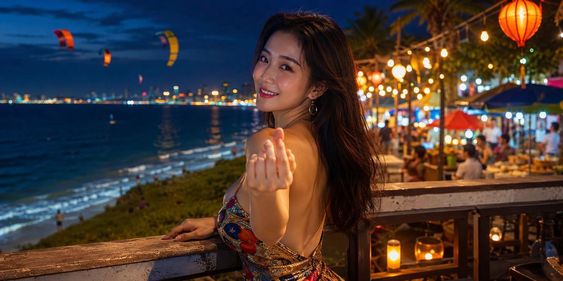 Người chơi tại chợ đêm Mũi Né thưởng thức game bài và cá cược giải trí
